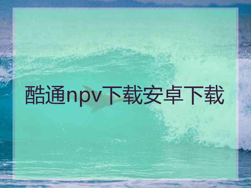 酷通npv下载安卓下载