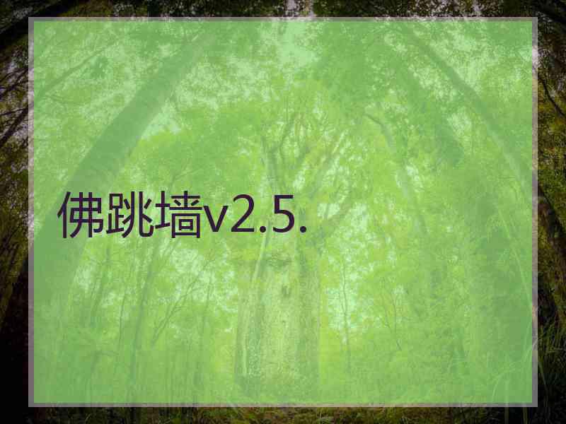 佛跳墙v2.5.