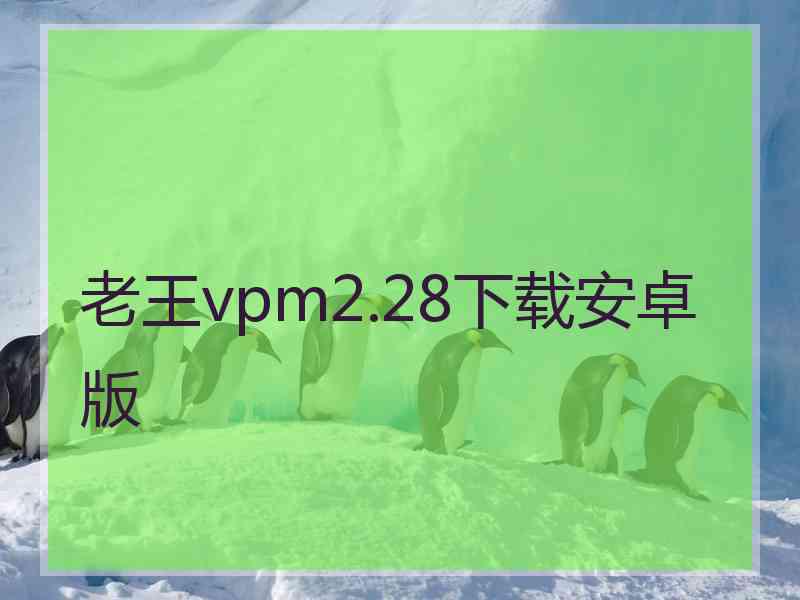 老王vpm2.28下载安卓版