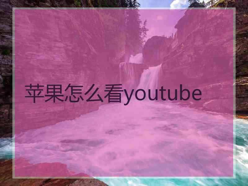 苹果怎么看youtube