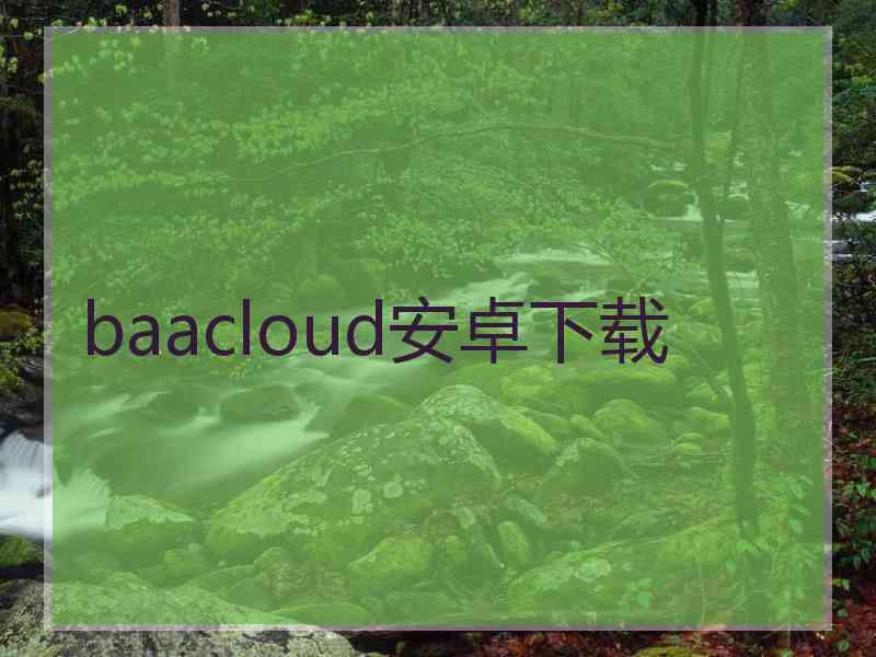 baacloud安卓下载