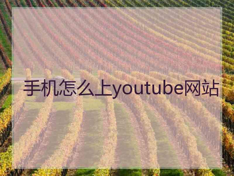 手机怎么上youtube网站