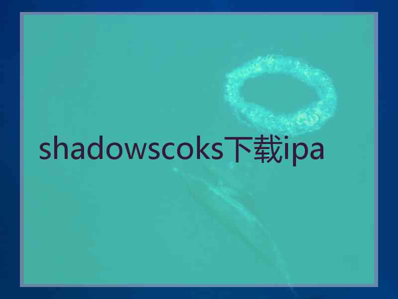 shadowscoks下载ipa