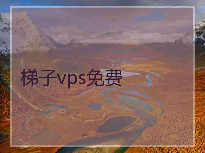 梯子vps免费