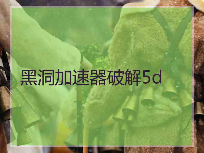 黑洞加速器破解5d