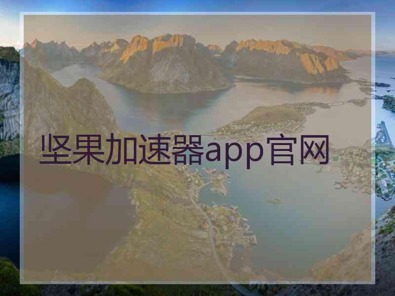 坚果加速器app官网