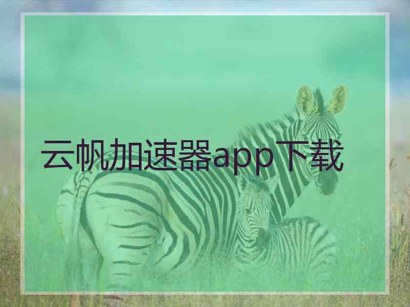 云帆加速器app下载