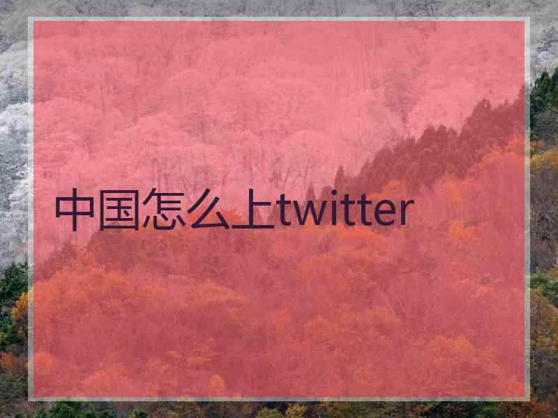 中国怎么上twitter