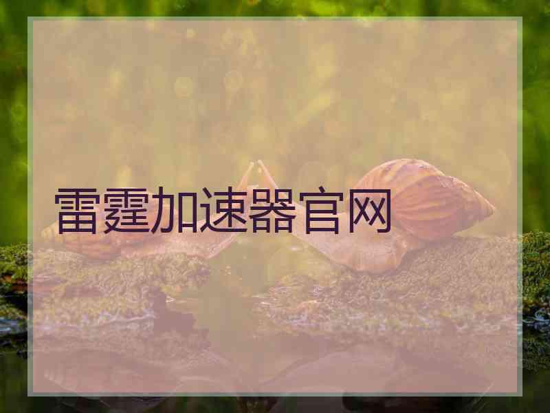 雷霆加速器官网