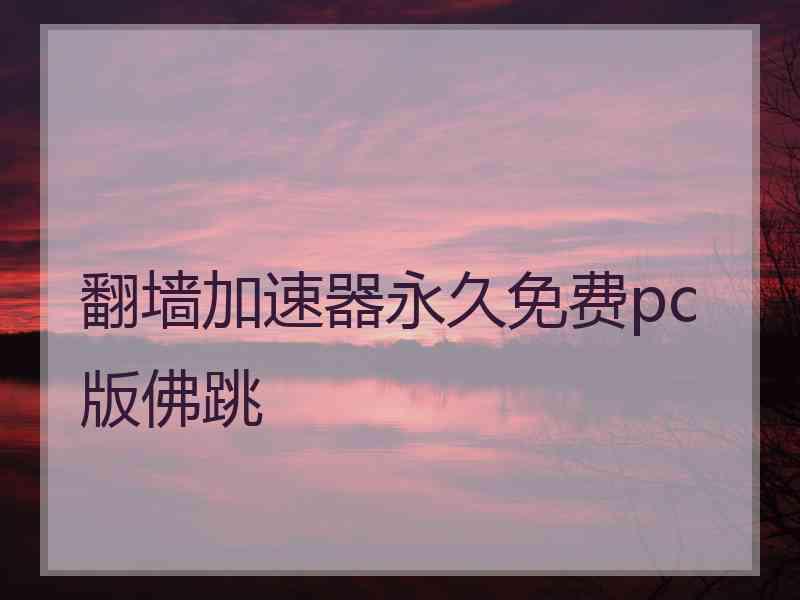 翻墙加速器永久免费pc版佛跳