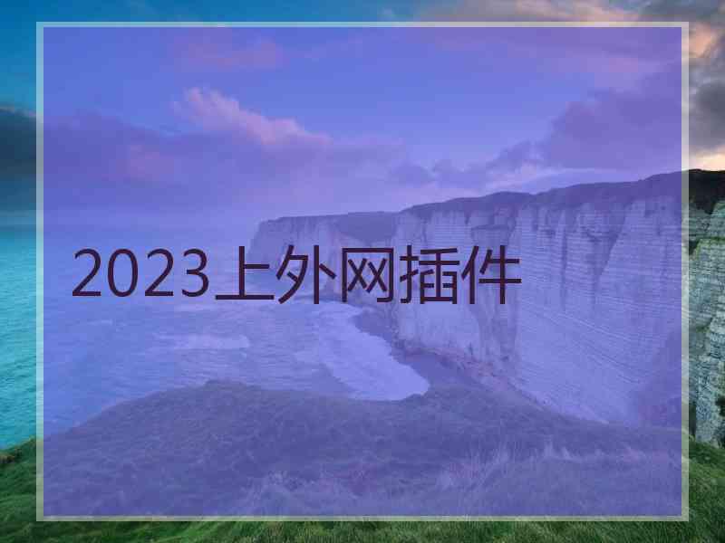 2023上外网插件