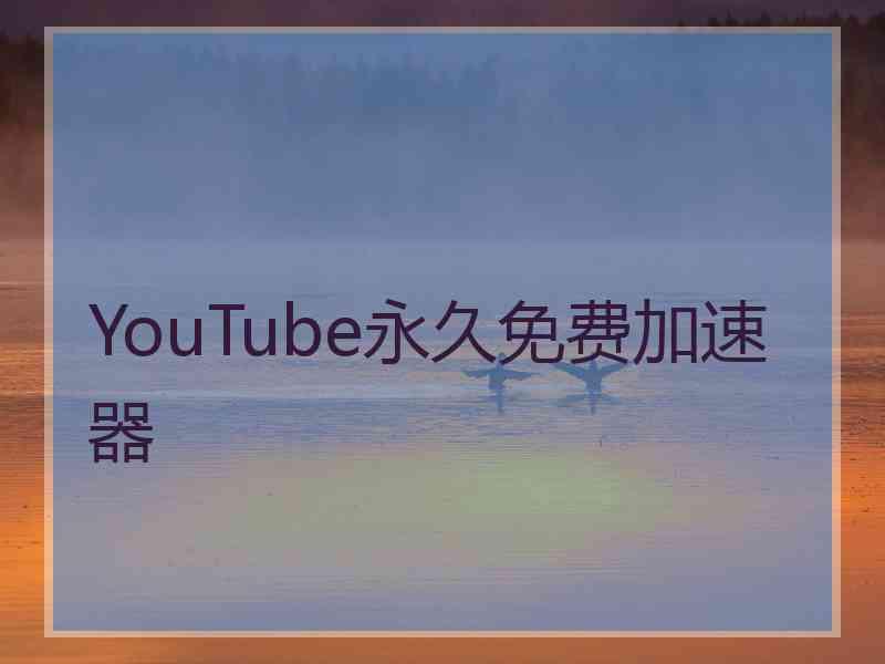 YouTube永久免费加速器