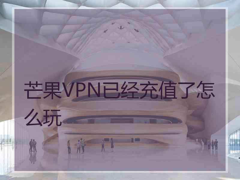 芒果VPN已经充值了怎么玩