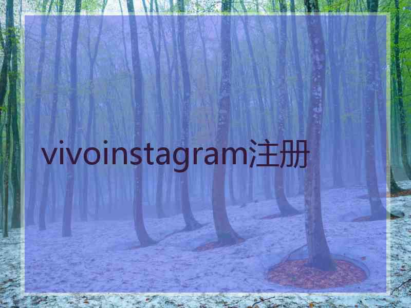 vivoinstagram注册