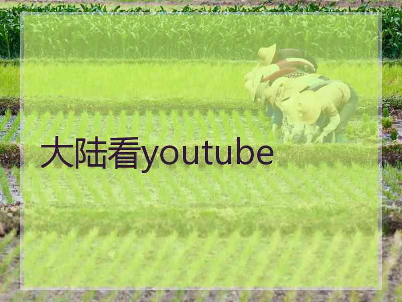 大陆看youtube